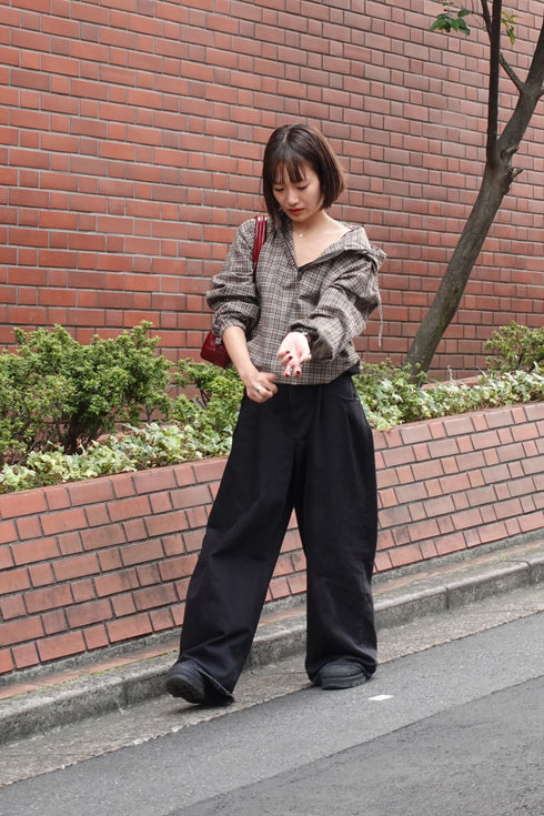 チェックアノラックパーカー